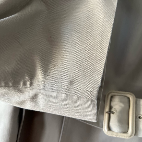 Men’s Misty Harbor Size 44 Long Beige Faux Fur Lined Rain Coat. - Picture 14 of 16